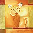 Square Canvas Paintings - Flowers on the Square II